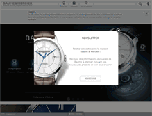 Tablet Screenshot of baume-et-mercier.ch