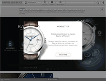 Tablet Screenshot of baume-et-mercier.fr